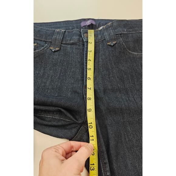 NWOT size 10 straight lift tuck high rise stretch blue jeans casual career - Picture 6 of 8